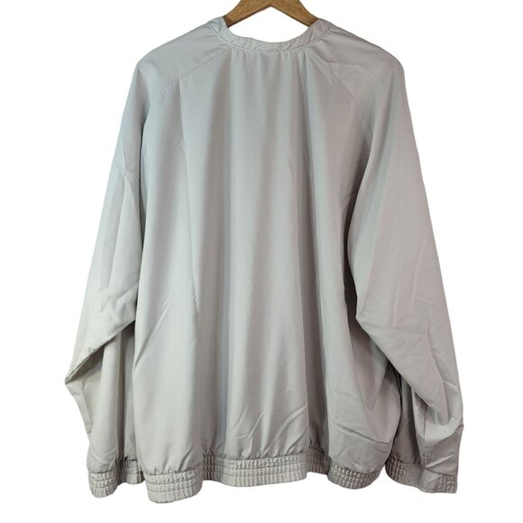 Nike Golf Mens Jacket Windbreaker Tan XXL Zip Pocket Snap Collar Pullover READ - Picture 7 of 9